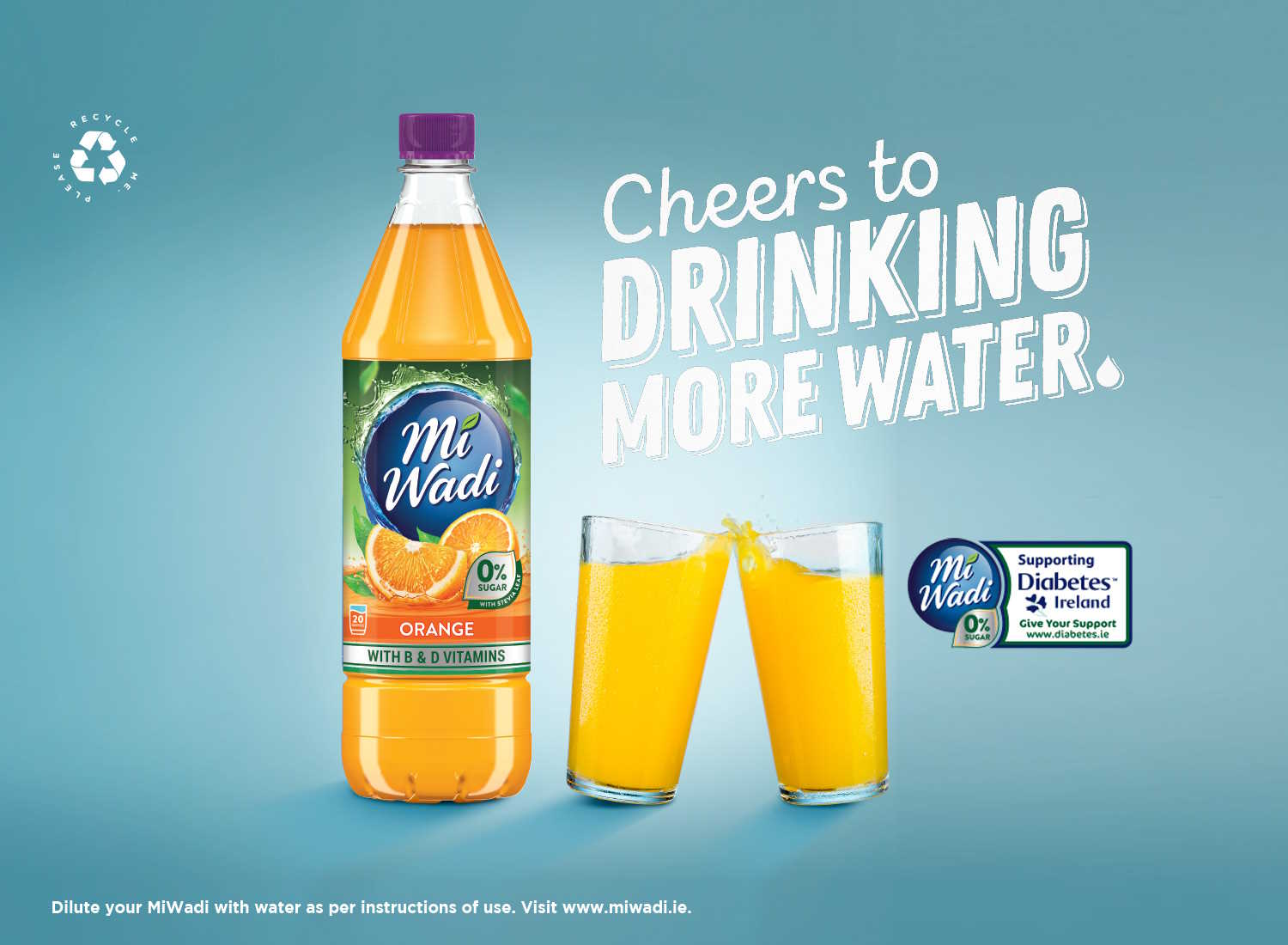 cheers to drinking more water